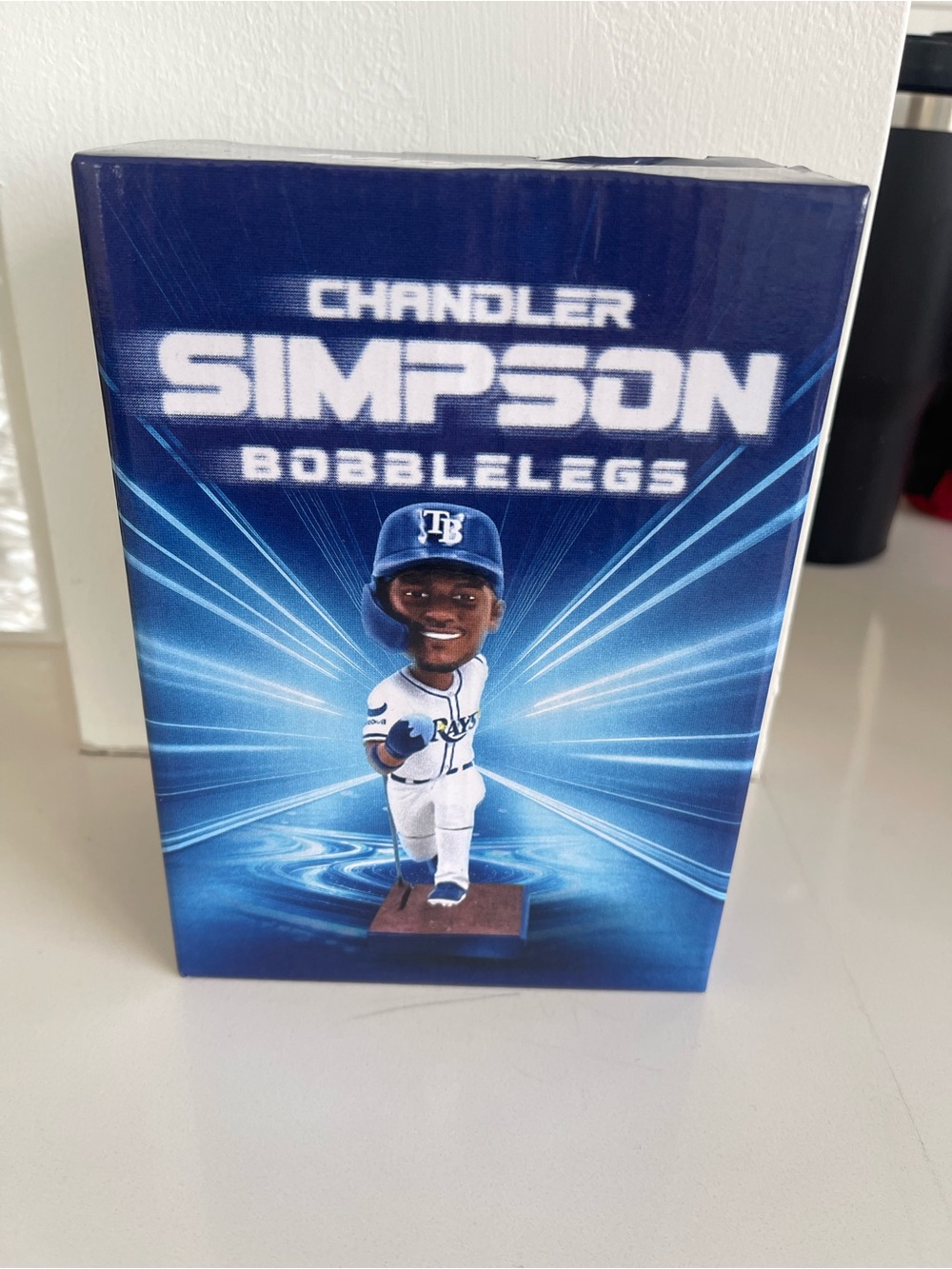 Chandler Simpson “Bobblelegs” Bobblehead Tampa Bay Rays 6/27/26 SGA — NEW Sealed